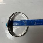 Vintage 925 Blue Turquoise Cuff Bangle Bracelet 6.5” Photo 6