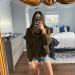 EXPRESS Cowl knit Ruffle Sweater Photo 15