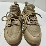 Madden NYC Vance Women's Rhinestone Trainer Sneakers in Beige Blush, size 10. Photo 0