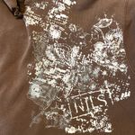 NILS Hoodie Sweatshirt Long Sleeve Pullover Kangaroo Pocket Graffiti Brown L Size L Photo 1