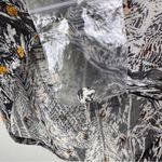 Love stitch long sleeve bohemian boho peasant blouse‎  gold metallic print Sz S Photo 4