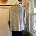 Look By M Gray Knit Soft Oversized Open Style Cardigan Sweater Pockets One Size White Size L Photo 10