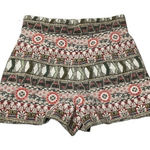 ZARA jacquard mosaic textured high waist shorts XS Photo 0