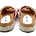 Toms Paloma Slides Honey Tan Coral & Cream Rope Platform Sandals Women’s Size 8 Photo 11