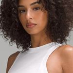 Lululemon  S Long Cotton Crewneck Tank Top Small White Photo 3