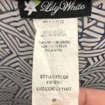 Lily White  Printed Ruffle Sheer Tank Top Medium Photo 3