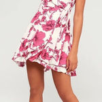 Free People  French Quarter Ivory Floral Print Wrap Dress Photo 0