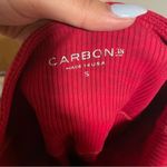 Carbon38 Red Pink Leopard Ribbed 7/8 Legging Photo 7