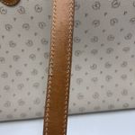 POLLINI Purse Beige & brown logo leather crossbody purse shoulder handbag 15x11 Photo 4