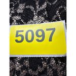 Alex Evenings Petite Black Gold Lace Overlay Evening Gown Belted Maxi Dress 16P Photo 11