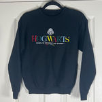 Boxlunch Harry Potter Hogwarts Sweatshirt Crew Neck Pullover Black XS Photo 0