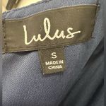 Lulus  Rosetta Gown Lace Mermaid Sleeveless Sweetheart Neck Blue Maxi Dress Small Photo 10