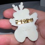 Hallmark  Vintage Christmas Teddy In Sweater‎ and Antlers  Brooch Photo 3