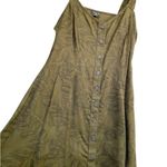 Hurley  Green and Black Sleeveless Sundress Tropical Leaves Photo 2