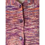 Gimaguas‎ Sweater Women Medium Pink Purple Knit Collared Zion Cardigan Luxury Photo 8