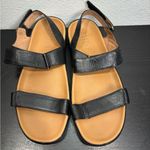 Strive Kona 10.5 / 11 Black Leather Hook and Loop Adjustable Slingback Sandal Photo 2