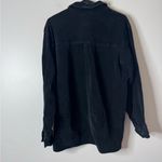 The Territory Ahead  Suede Shirt Jacket Black pullover women’s medium Photo 2