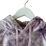 Hudson Jeans Live-In Tie Dye Cotton Hoodie in “soft lilac fatigue.” SZ XS Photo 6