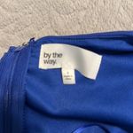 by the way. Royal blue brand dress with side cutout size small worn once Photo 2
