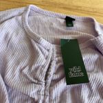 Wild Fable Women's Light Purple Lace-Up Cozy Knit Blouse - Size XXL - NWT Photo 2