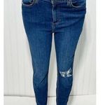 Vibe Style Vibe Distressed Skinny Jean Distressed Denim Knee Medium Dark Wash 15 Blue Size undefined Photo 0