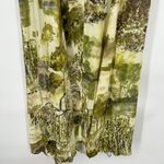 ZARA Corset Top Midi Dress Green Abstract Print Sleeveless Side Slit Size L Photo 8