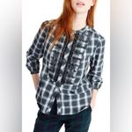 J.Crew  Embellished Button-Up Shirt in Forest Tartan Glen Plaid Size Small NWOT Photo 2