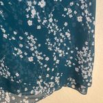 Christina B Teal Floral Tank Top Blue Size L Photo 5