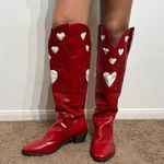 Coconuts by Matisse Red Heart Cowgirl Boots Sz 43 Photo 3