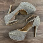 Jessica Simpson Gold Metallic Ormanda Platform High Heel Pumps Size 10 Photo 1