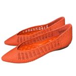 Birdies  The Goldfinch Flats Tiger Lily Woven Pointed‎ Toe Woven Orange Size 8.5 Photo 12