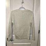Sonoma  Vintage pullover SWEATER Cable Knit buttons Ivory Cream Size XLarge Photo 1