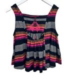 Free People Vintage Embroidered Swing Tank Top Size S Sleeveless Boho Southwest Photo 4