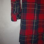 Allison Daley  II XL Red Plaid Cotton Button Down Top Photo 1