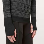 Lululemon Rest Less Pullover size 6 Black/ White (Third Release) Long Sleeve Photo 5