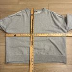 ALLSAINTS  Women’s Unai Sweatshirt Gray Heather Cold Shoulder Cotton Size M Photo 3
