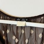 Vintage Babydoll Y2K Tunic Top Size Medium Brown Fairycore Whimsigoth Photo 1