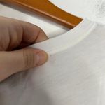 Reiss Sequin Pocket T-shirt Womens Size XS Sugar White Basic Casual Normcore Photo 7