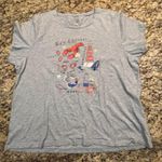 J.Crew  Women 2XL Collector Tee Gray New England Short Sleeve Collage Hoodie Photo 0