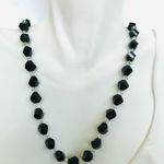 Handmade Dazzling Jet Black Swarovski Crystal Necklace Photo 0