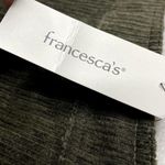 Francesca's Mi Ami Tamm Zip Corduroy Mini Skirt Green Small New Academia Fall Photo 5