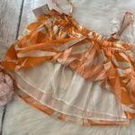 A New Day Orange and White Leaf Print Camisole Photo 4