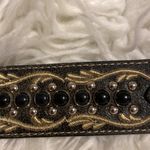 Nocona Gray and Silver Western Belt with Ornate Buckle size S 1/2” wide Photo 12