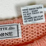 VTG Charlotte Van Horne Peach Appliqué & Rhinestone Embellished Sweater Size M Pink Size M Photo 2