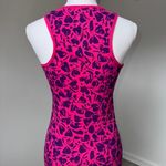 Miley Cyrus Y2K Max Azria Pink Heart Print Ribbed Tank Top Sz XL 2000s Punk Rock Photo 2