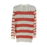 it's our time It’s Our Time striped‎ cardigan light weight peach and cream size Large Photo 2