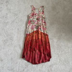 Angie High Low Dress Womens L Pink Festival Brunch Resort Coastal Cruise Beach Photo 9