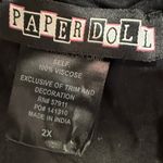 Paper Dolls Paper Doll Black Tunic with White Embroidery Photo 8