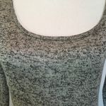 Buttons Knit Scoop Neck Grey Fleck Dress Photo 5