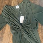 MISA Los Angeles Green Draped Dress MISA teget formal spring party cocktail revolve boho NWT Photo 2